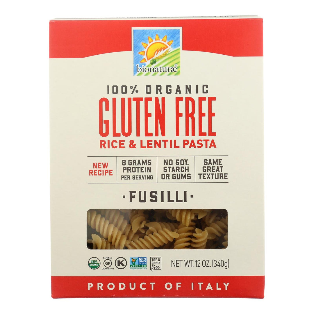 Bionaturae - Pasta Og1 Fusilli G/f - Cs Of 12 - 12 Oz - Maras Green